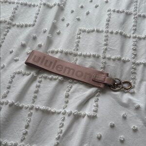 🩷 Lululemon pink Wrist Strap Keychain